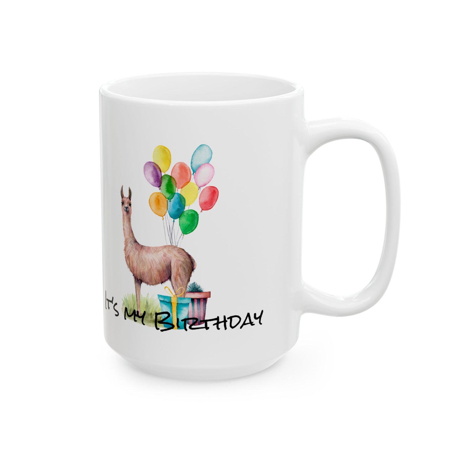 Llama Birthday Ceramic Mug