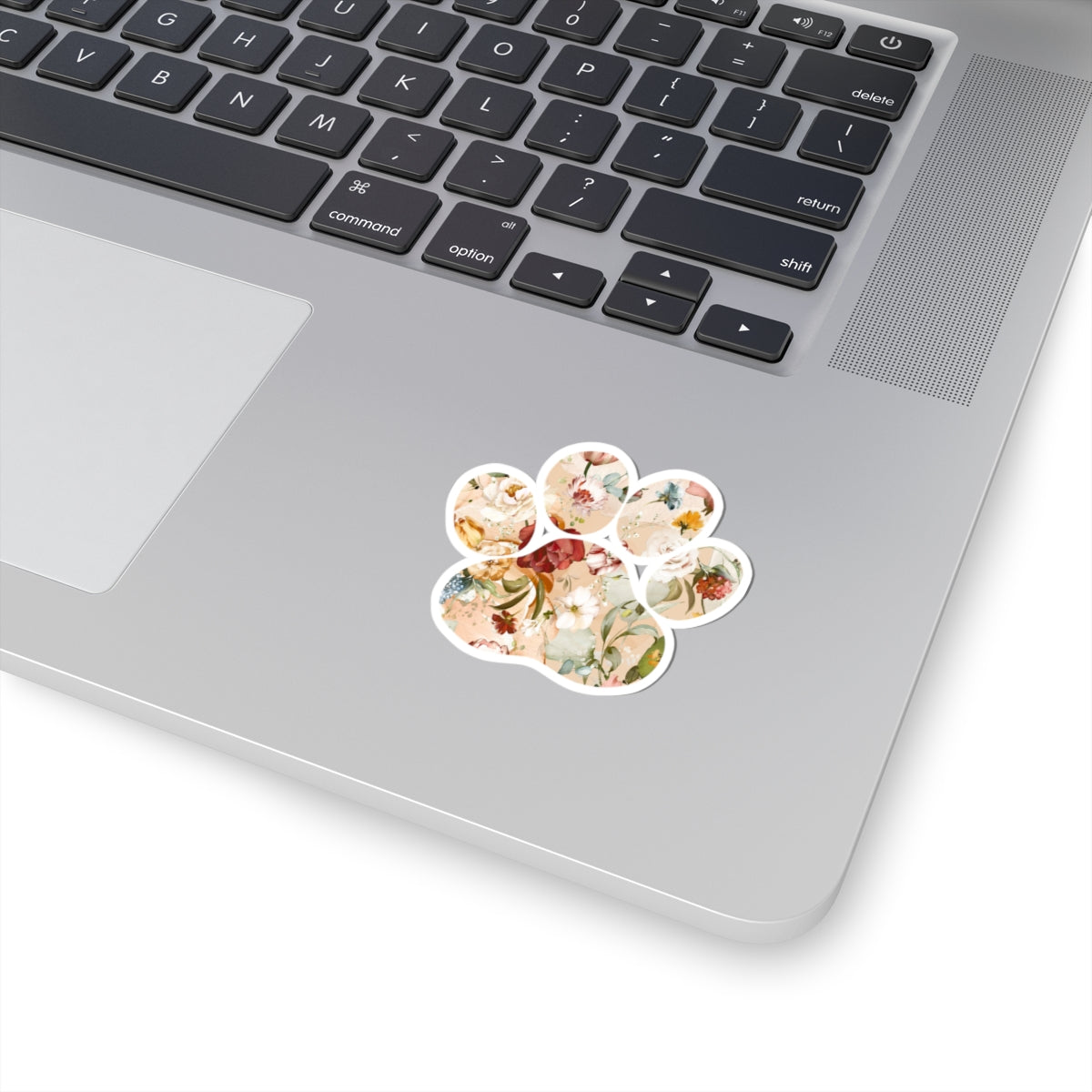Floral Paw Print Stickers - Cute Animal Aesthetic for Pet Lovers