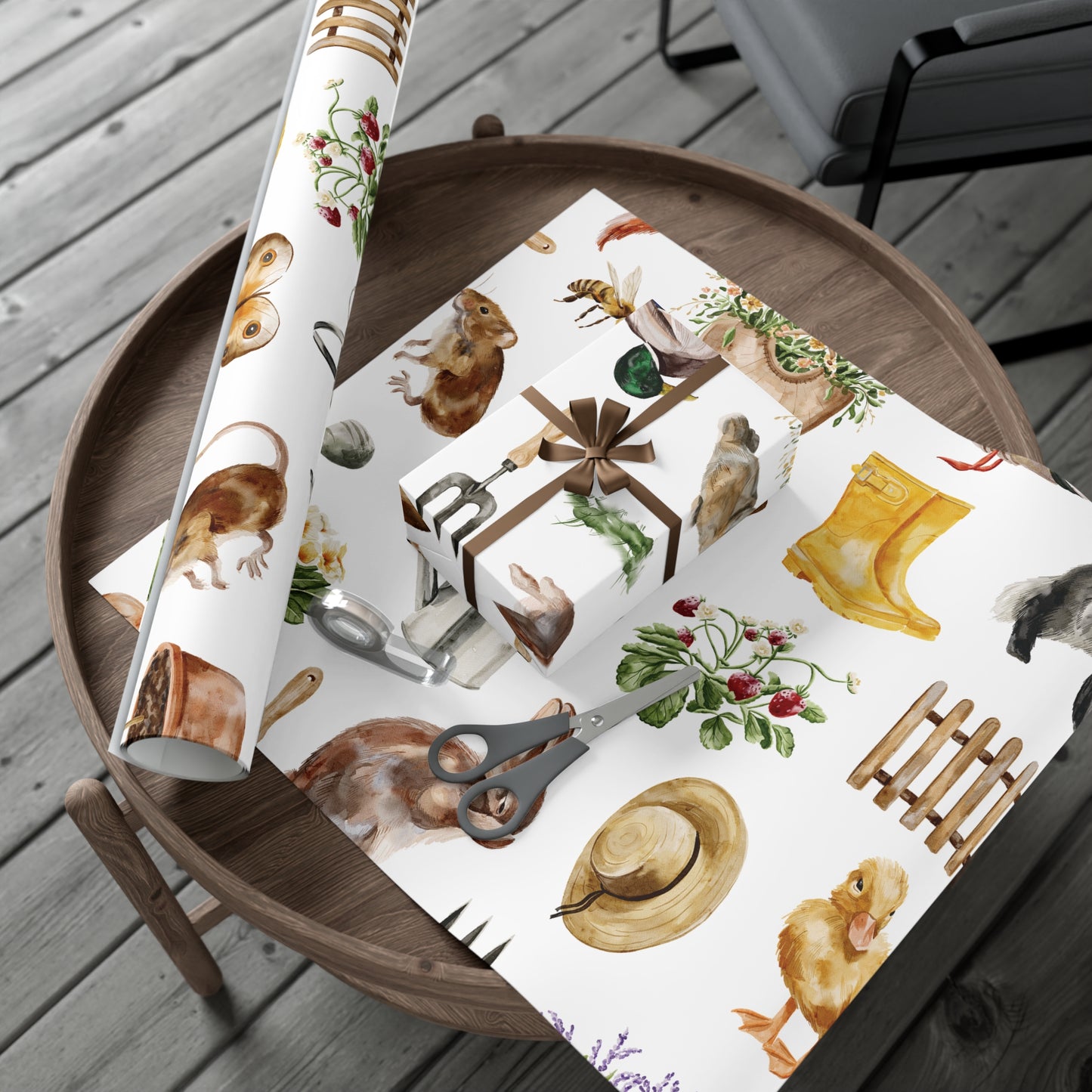 Garden Themed Wrapping Paper