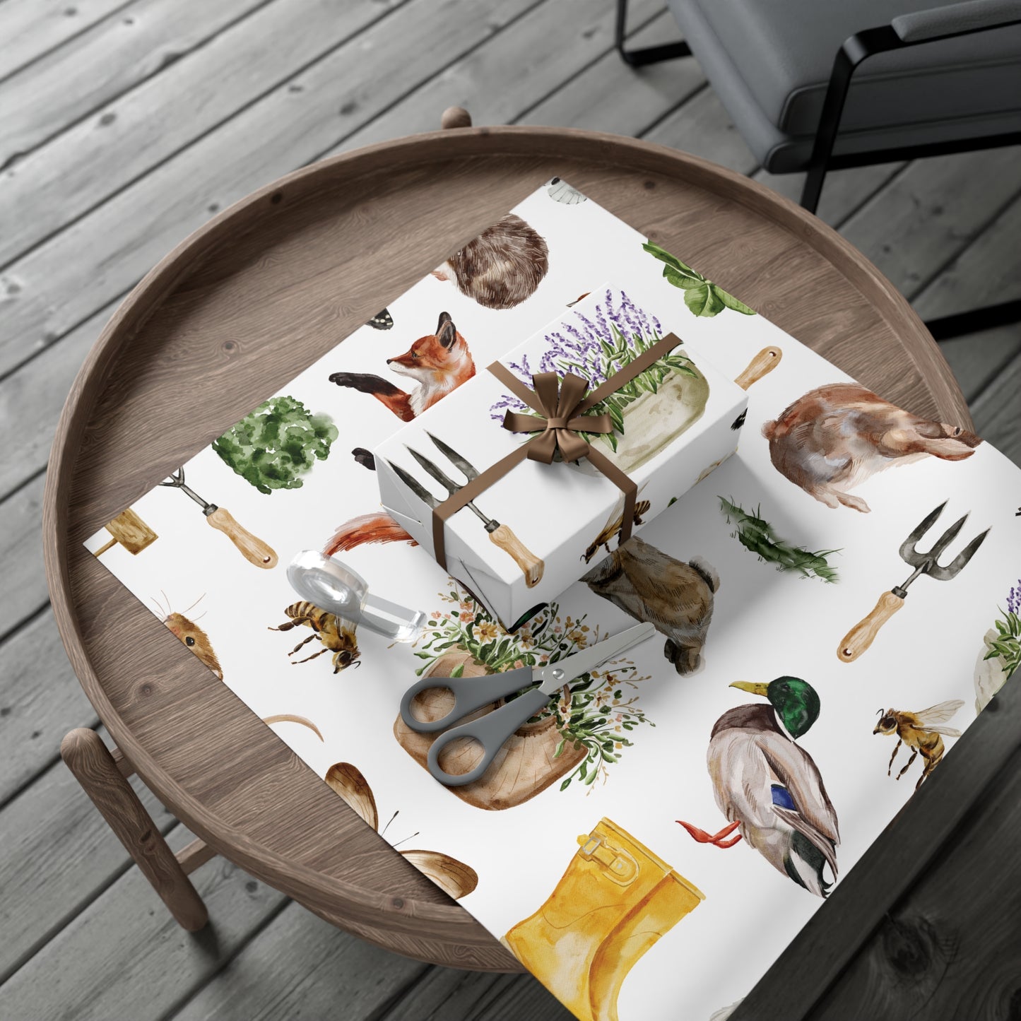 Garden Themed Wrapping Paper