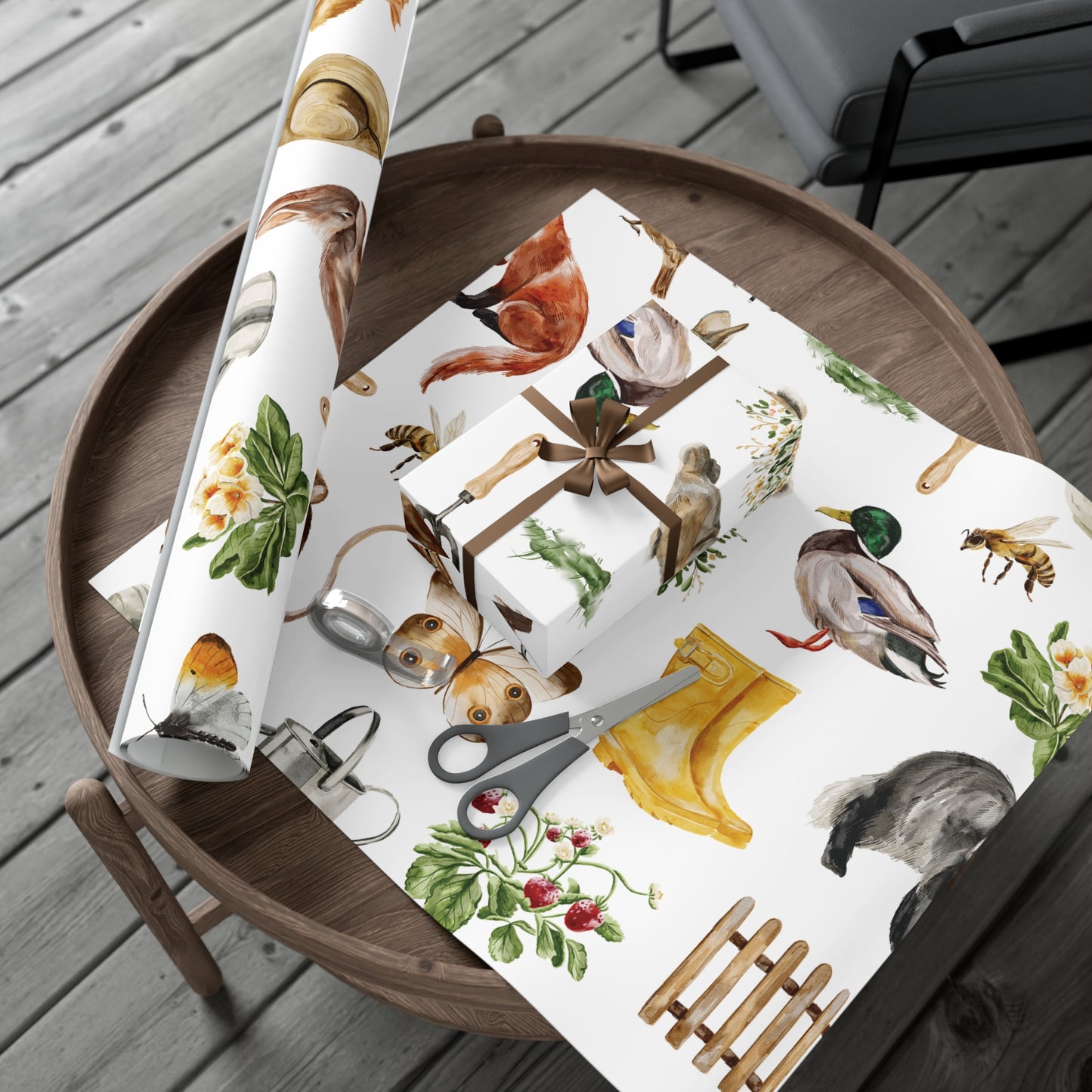 Garden Themed Wrapping Paper