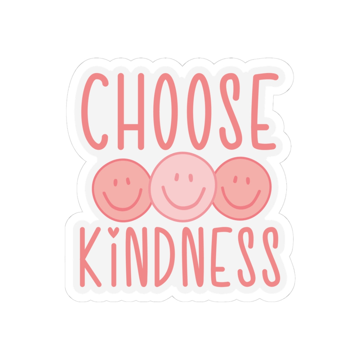 Happy Face Stickers- Choose Kindness Sticker-Waterproof Vinyl