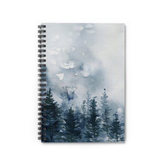 Winter Forest Spiral Notebook - Ruled Line