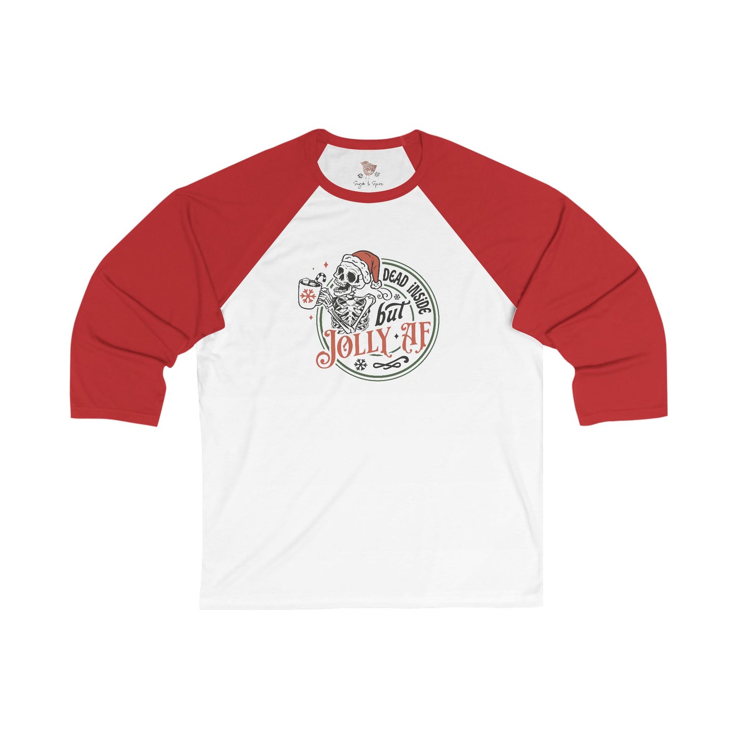 Jolly AF Christmas Baseball Tee