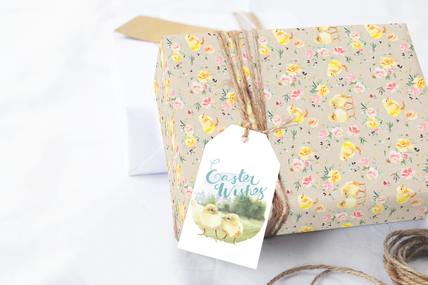 Baby Chicken Easter or Baby Shower Wrapping Paper