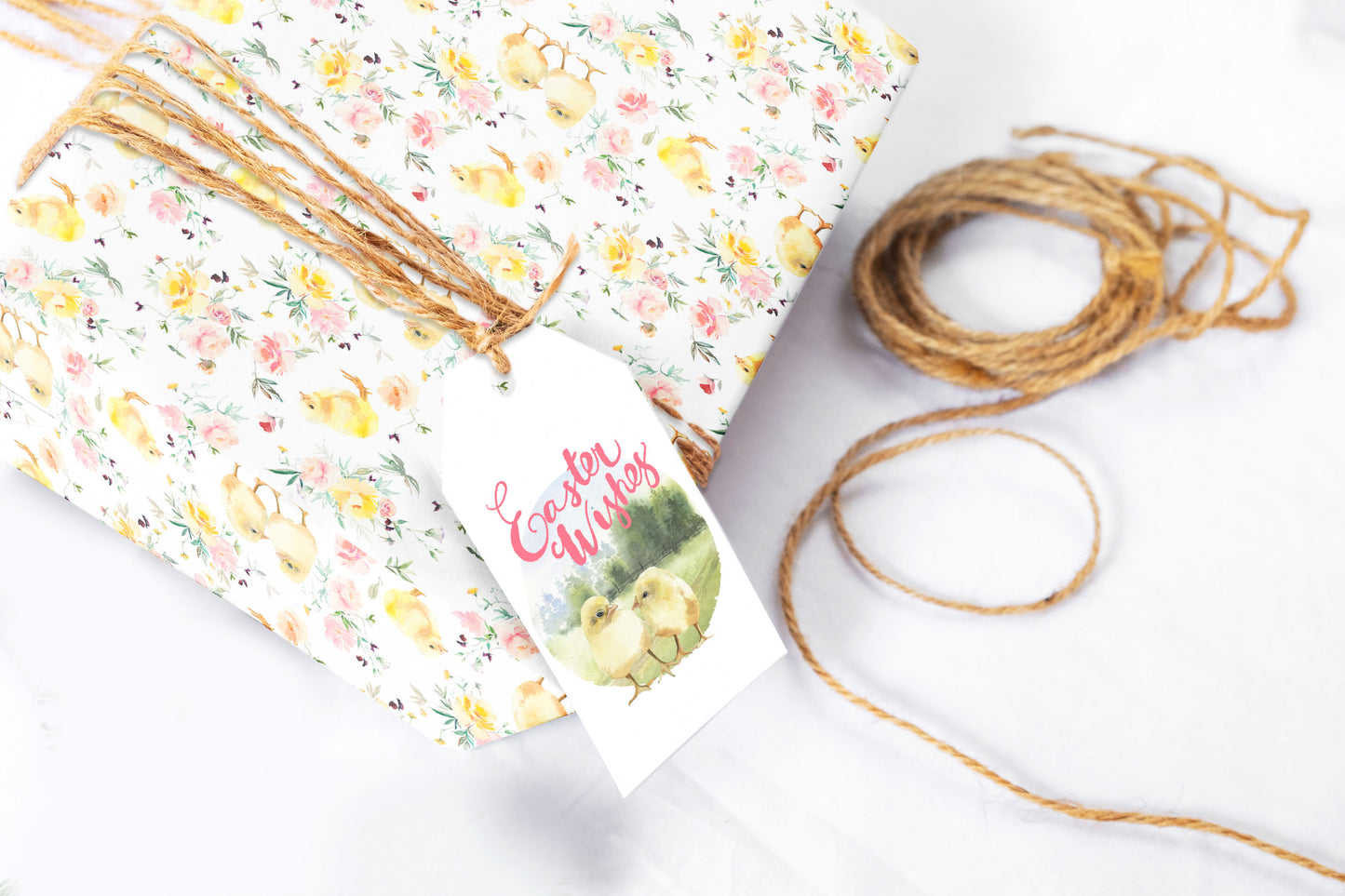 Baby Chicken Easter or Baby Shower Wrapping Paper