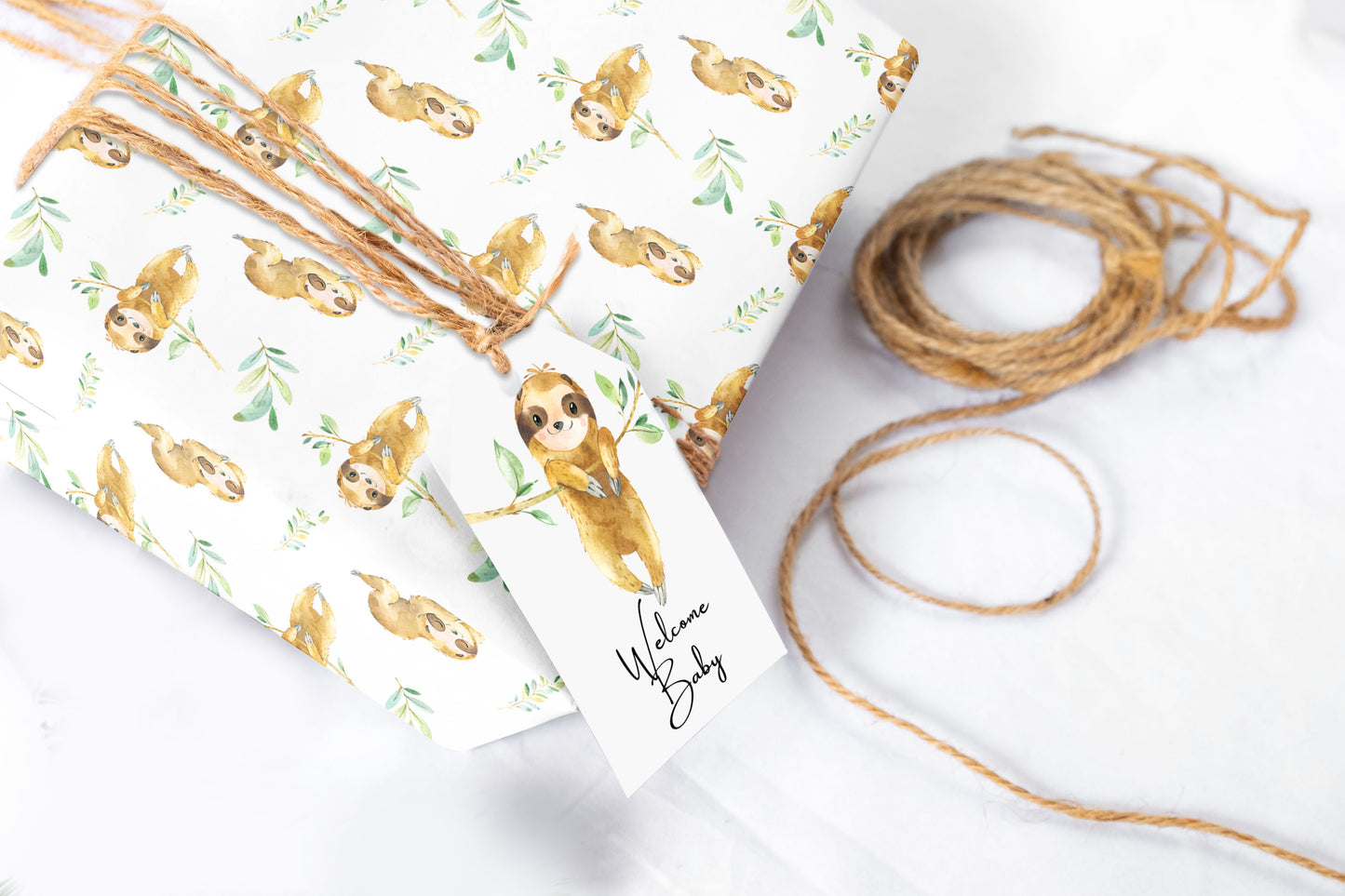Baby Sloth Wrapping Paper