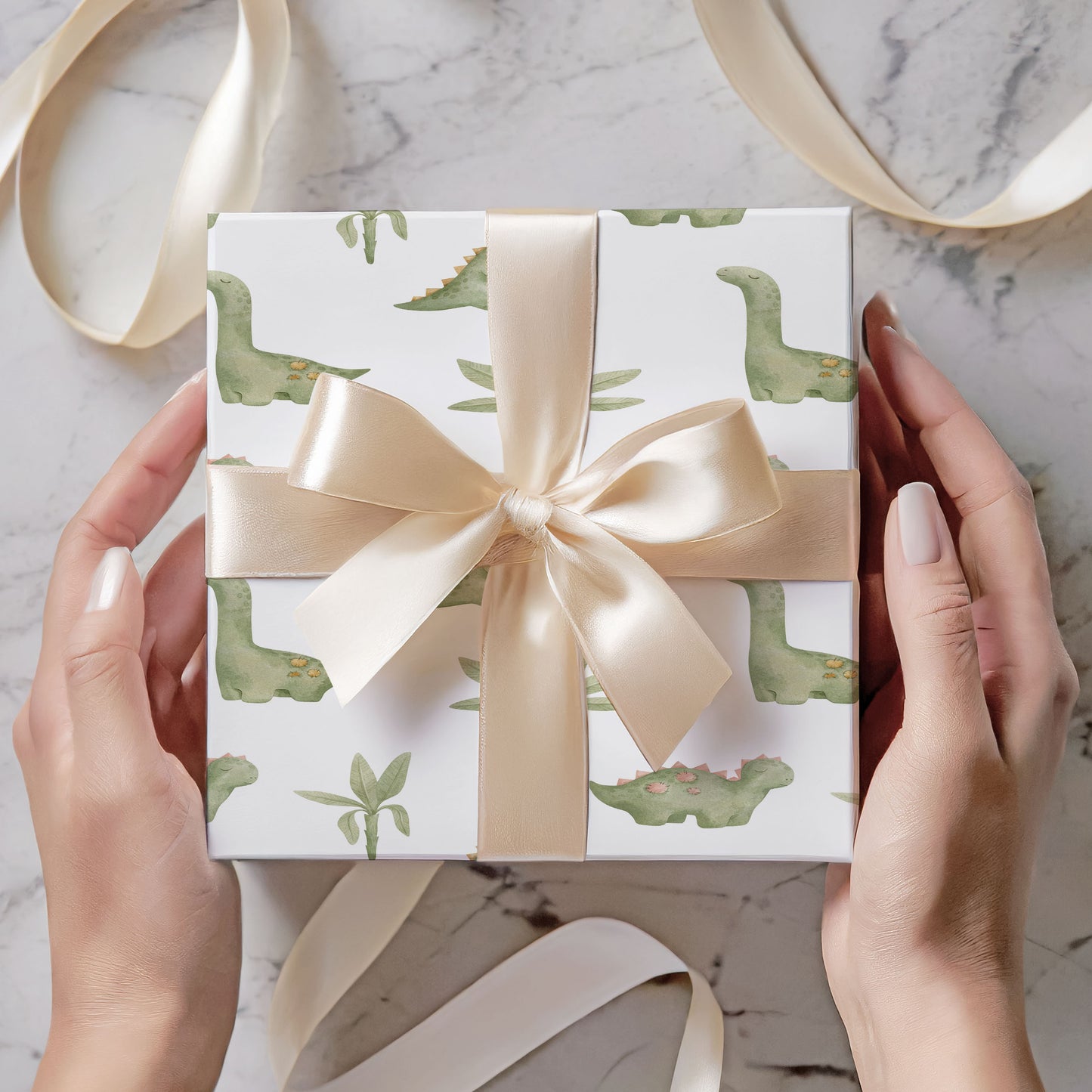Dinosaur Baby Wrapping Paper Roll