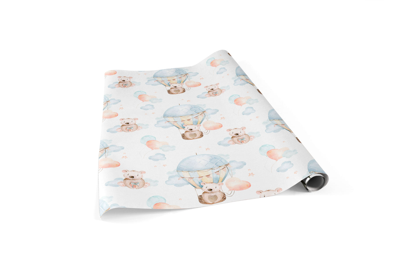 Baby Bear in Hot Air Balloon Wrapping Paper