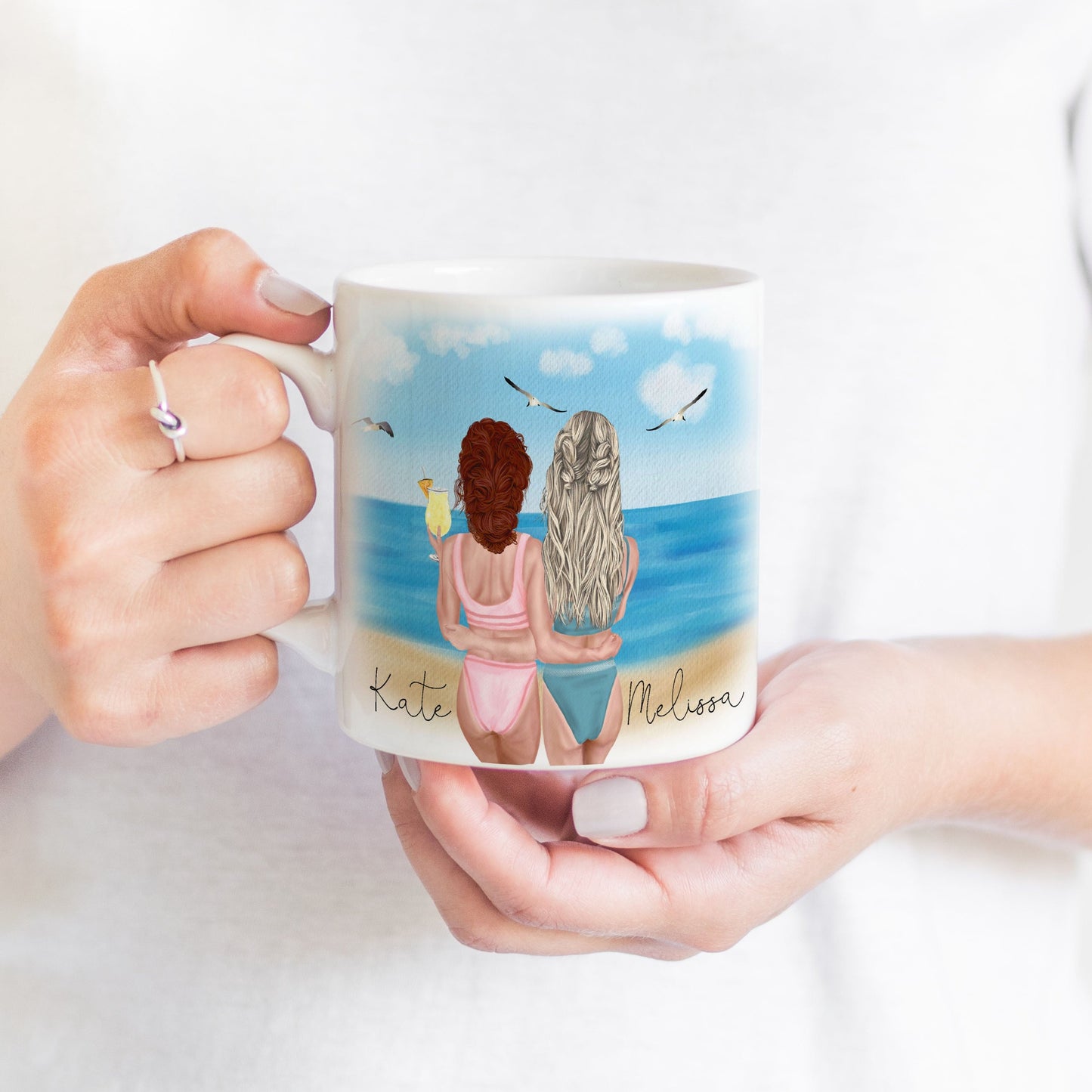 Best Friends Vacation Ceramic Mug