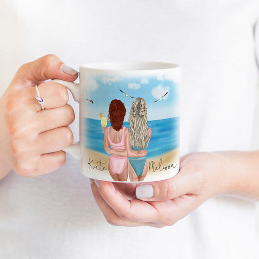 Best Friends Vacation Ceramic Mug