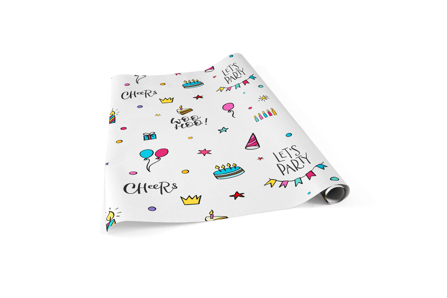 Let's Party Birthday Wrapping Paper