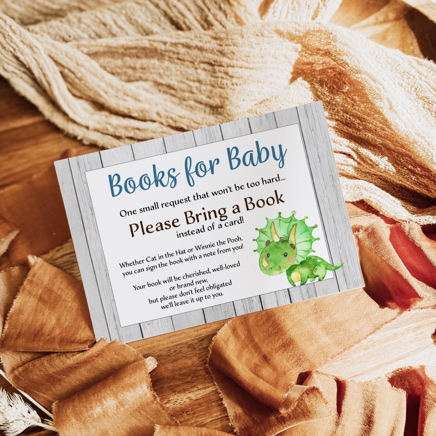 Dinosaur Books for Baby - Premium Paper & Party Supplies > Paper > Invitations & Announcements > Invitations from Sugar and Spice Invitations - Just $1.50! Shop now at Sugar and Spice Paper