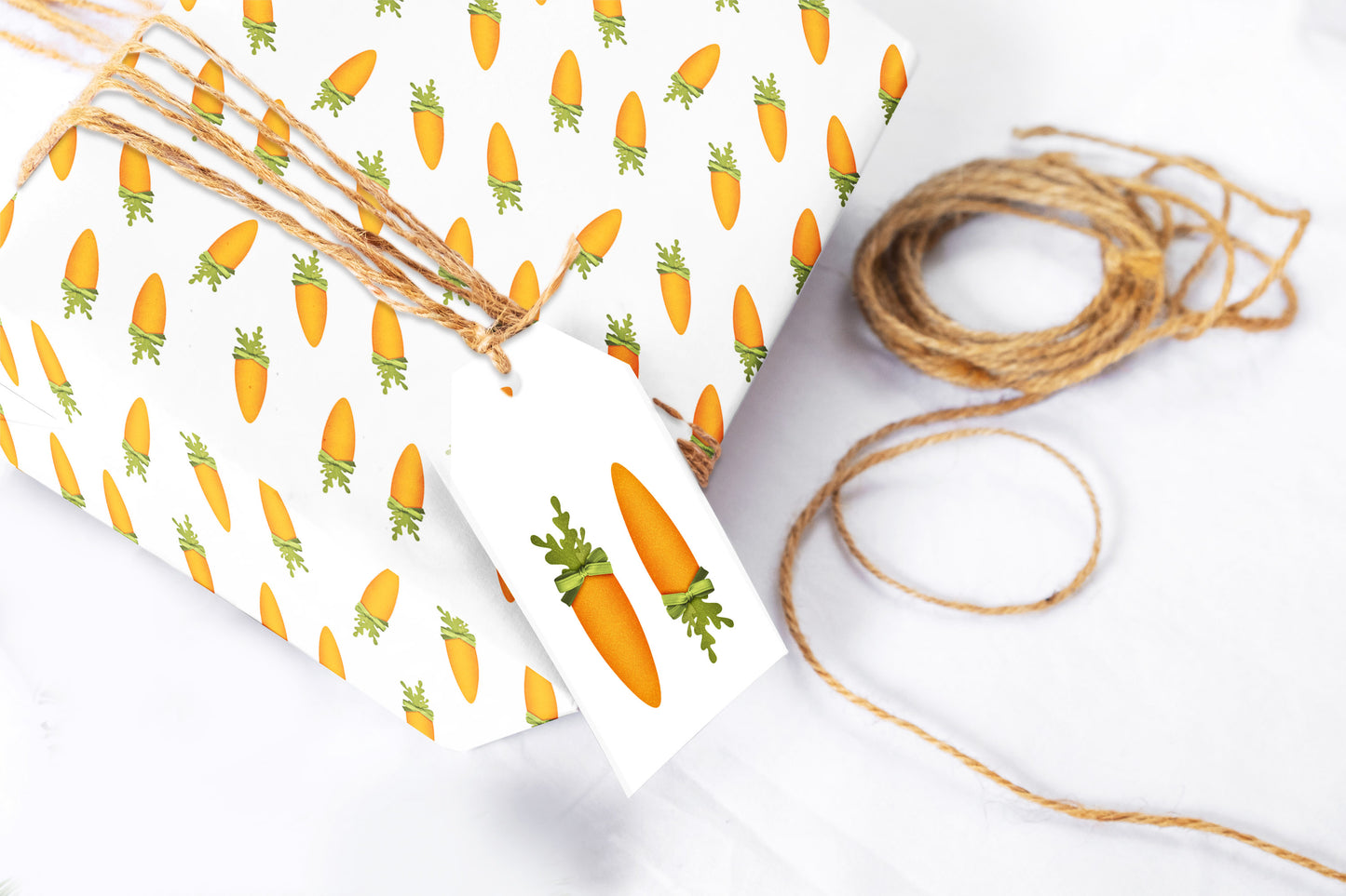 Easter Carrot Garden Wrapping Paper