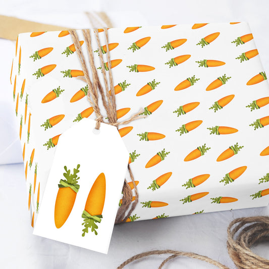 Easter Carrot Garden Wrapping Paper