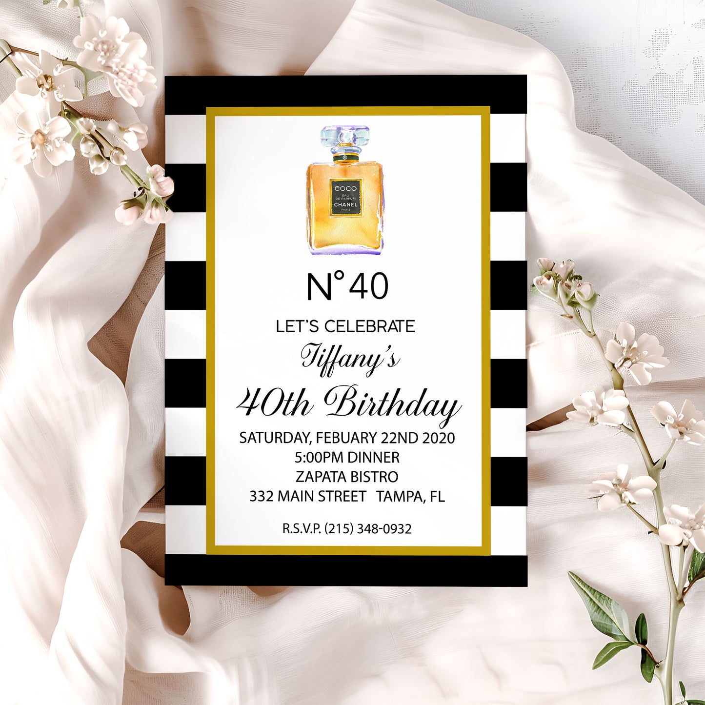 Perfume Any Age Birthday Invitation