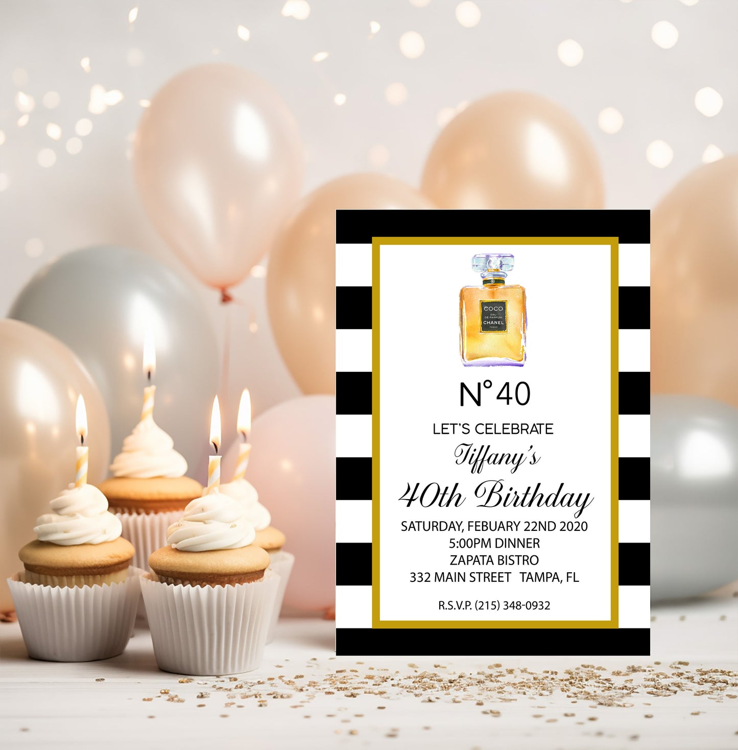 Perfume Any Age Birthday Invitation