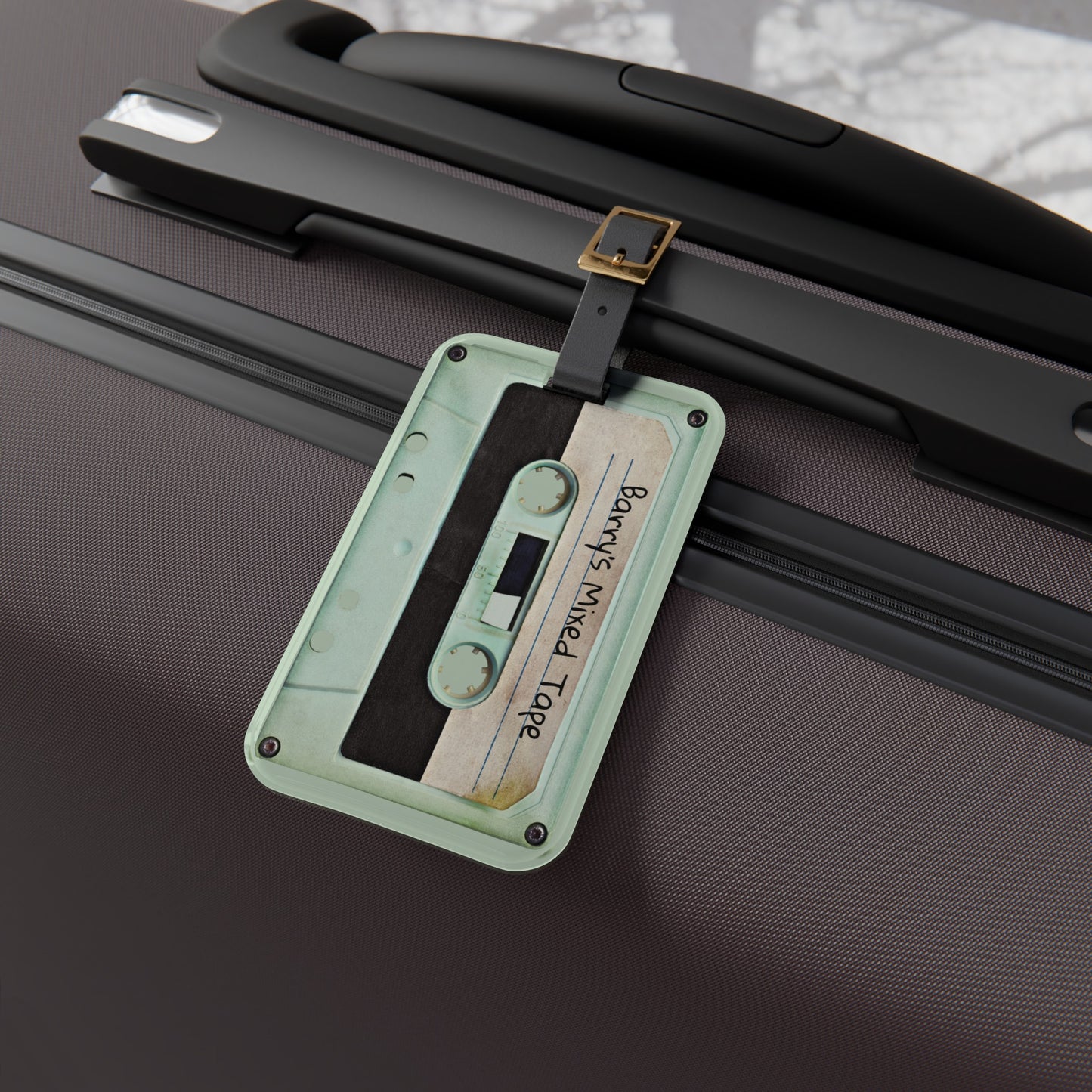 Retro Cassette Mixed Tape Luggage Tag