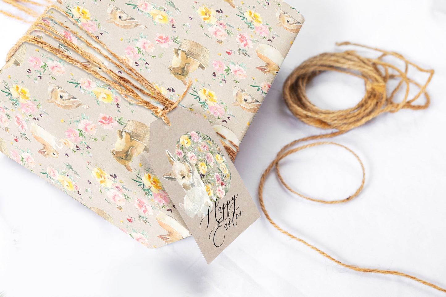 Easter Bunny and Chick Wrapping Paper