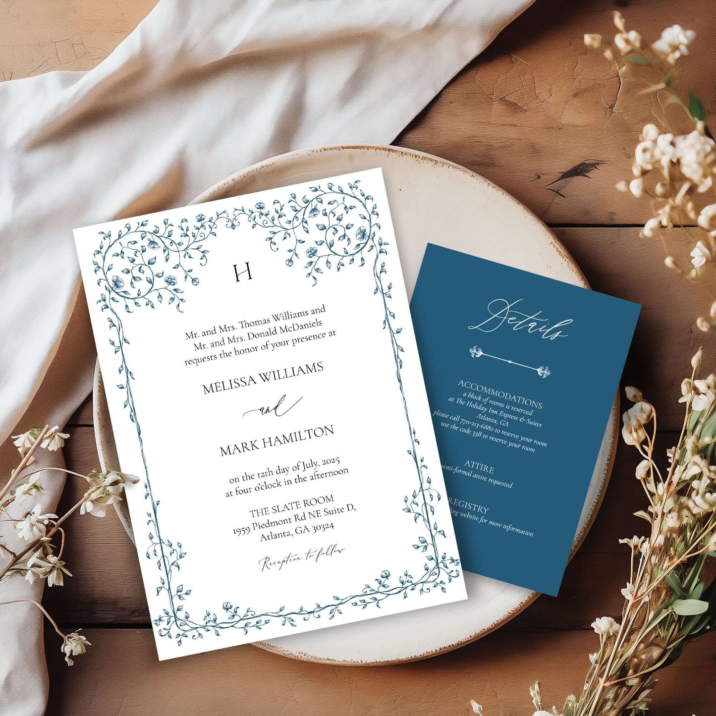 Invitation, custom, baby, bridal, wedding, holiday, event, party,
