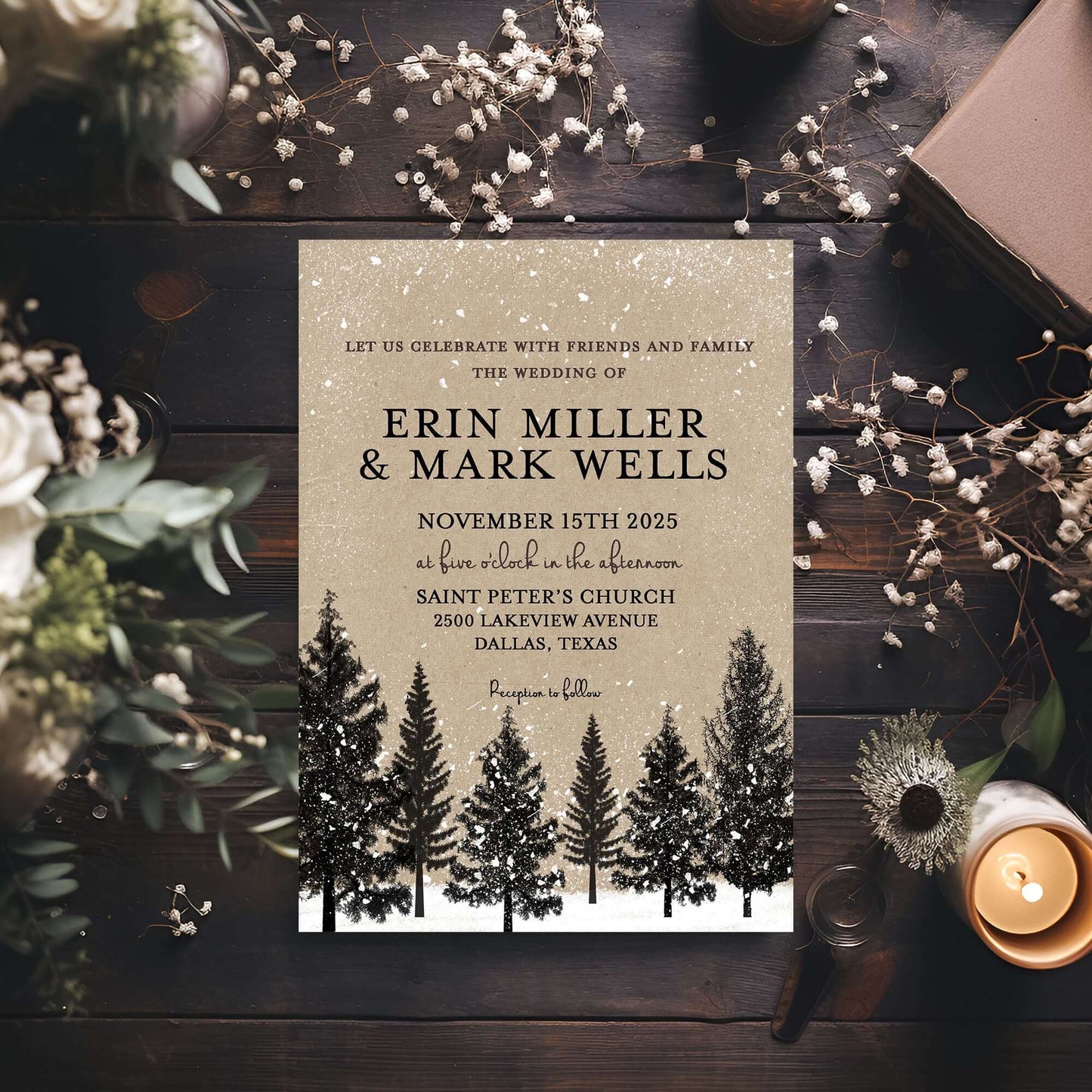 Invitation, custom, baby, bridal, wedding, holiday, event, party,