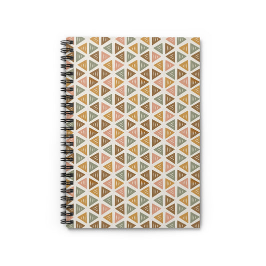 Boho Triangle Spiral Notebook