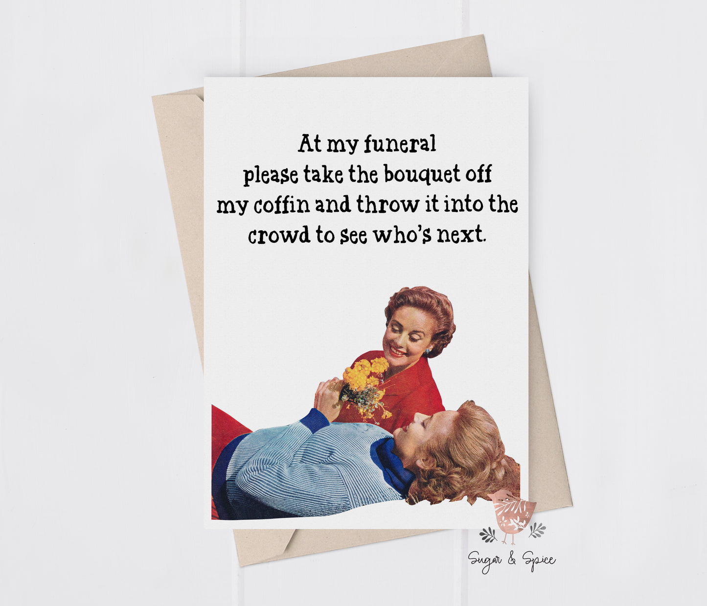 Funny Friend Funeral Birthday Greeting Card