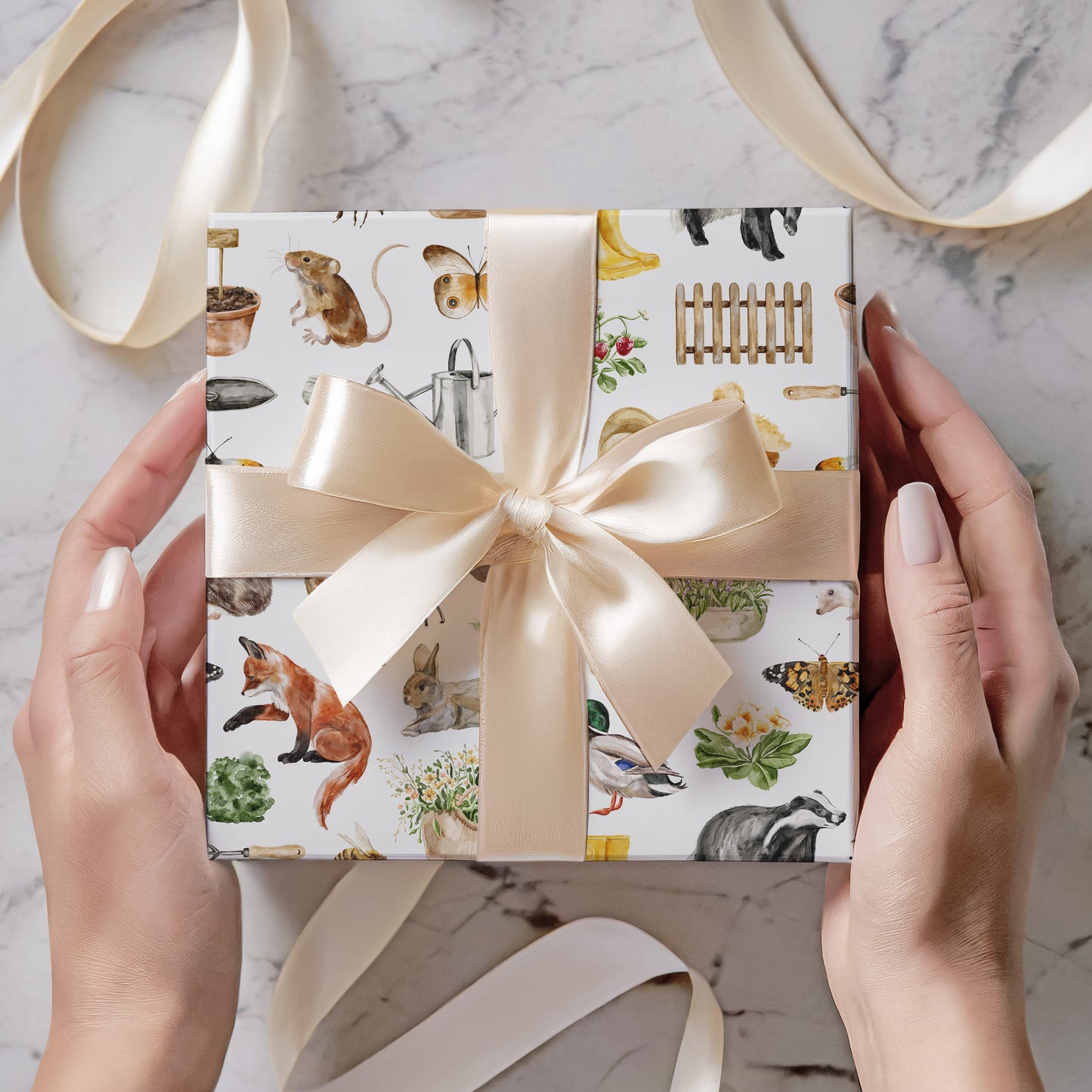 Garden Themed Wrapping Paper