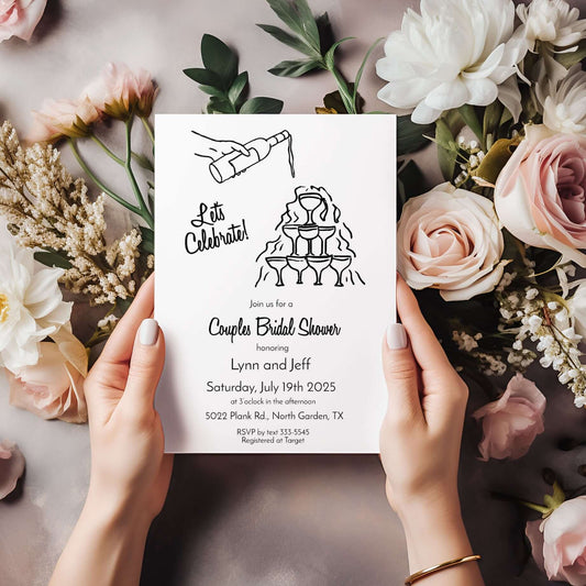 Invitation, custom, baby, bridal, wedding, holiday, event, party,