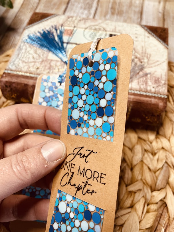 Blue Bubbles Bookmark