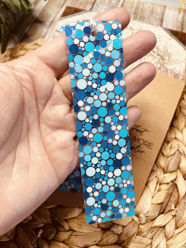 Blue Bubbles Bookmark