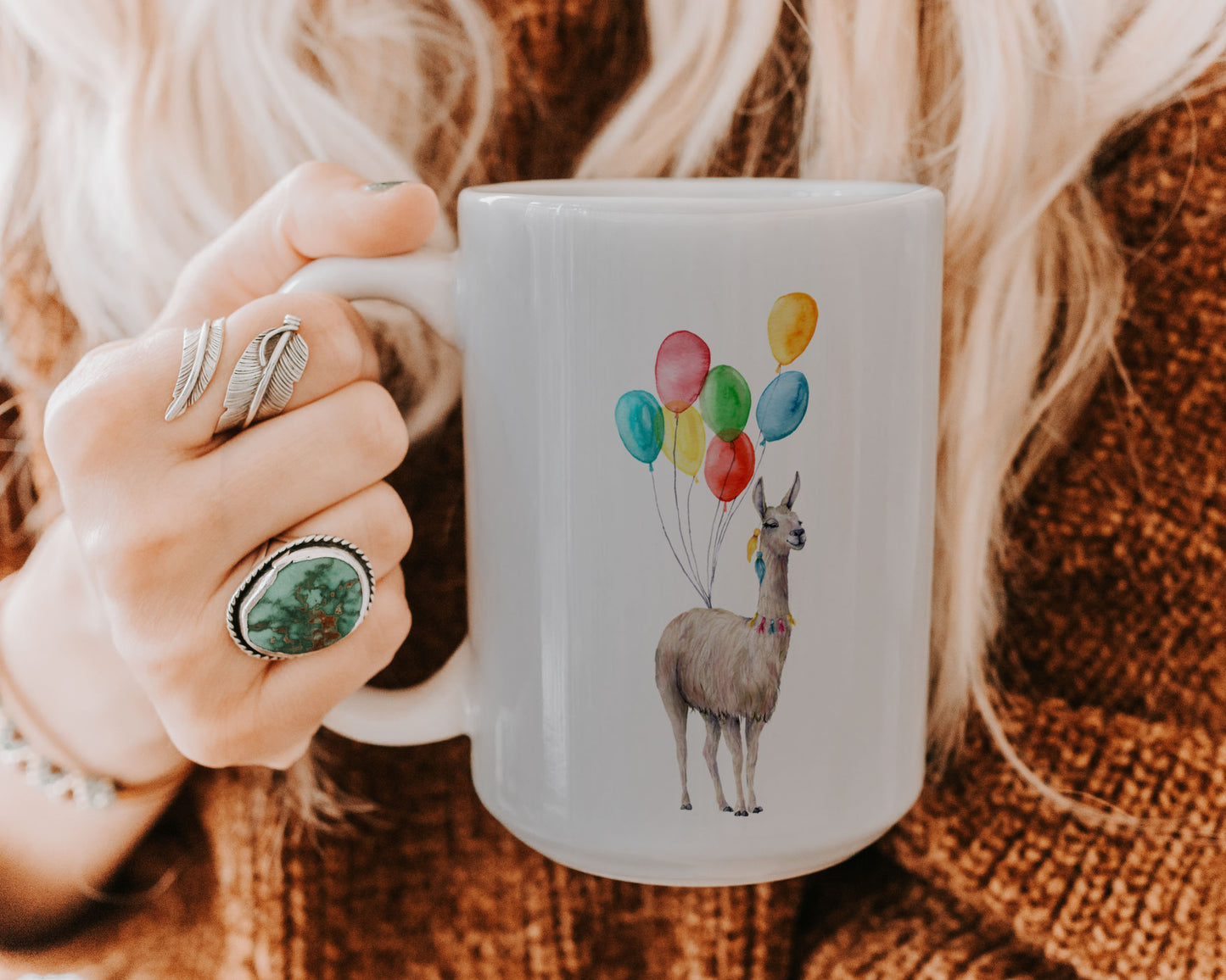 Llama Birthday Ceramic Mug