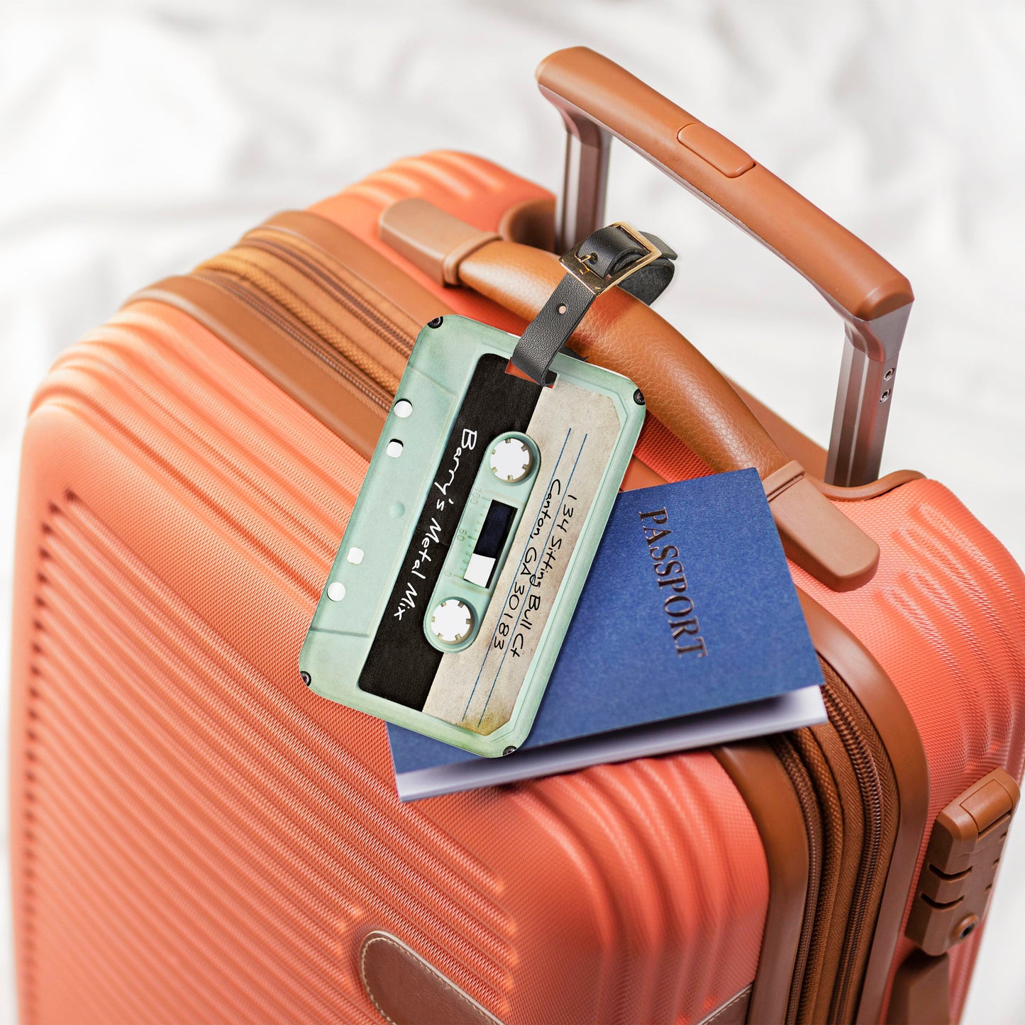 Retro Cassette Mixed Tape Luggage Tag