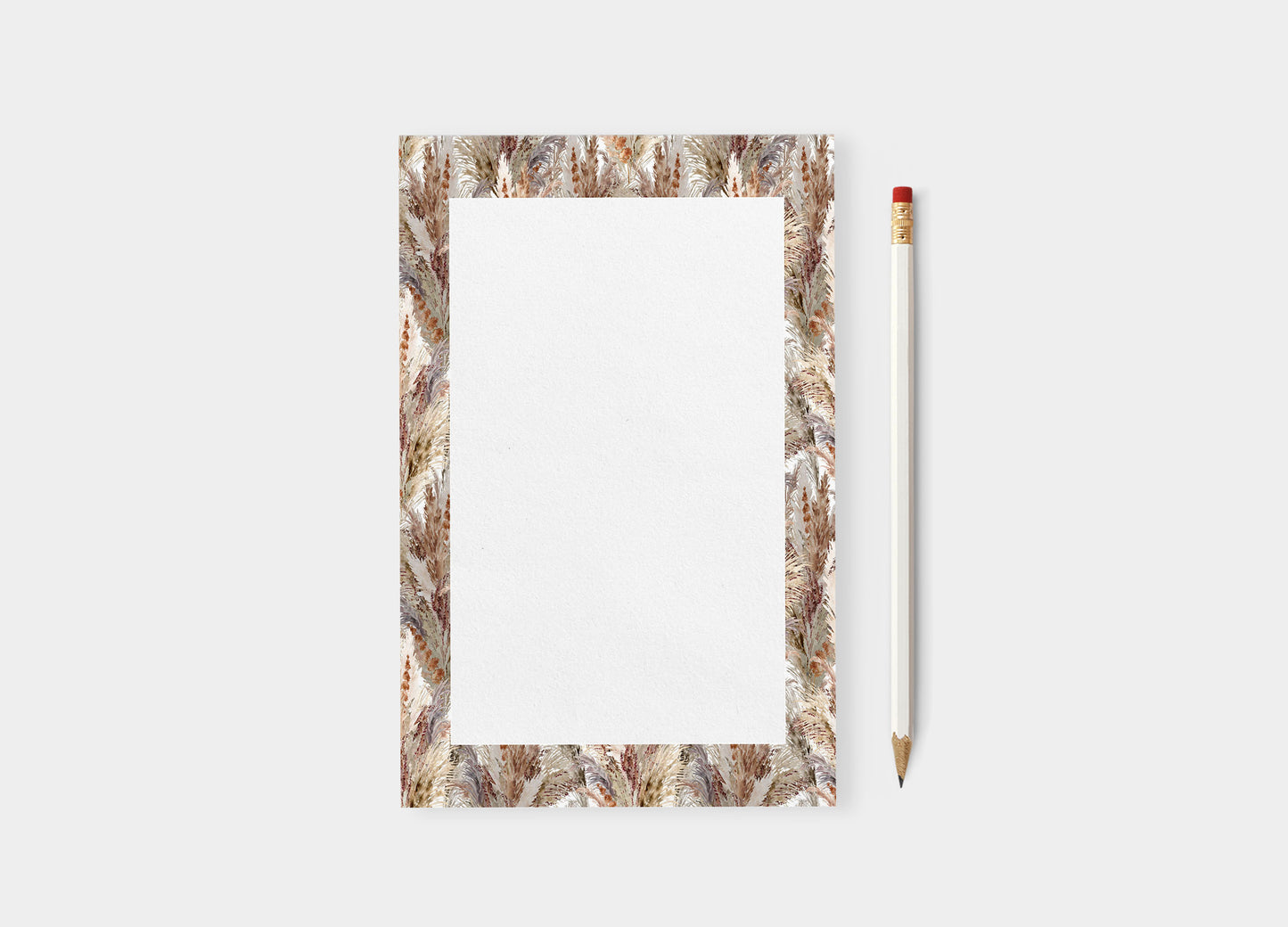Pampas Grass Blank Notepad