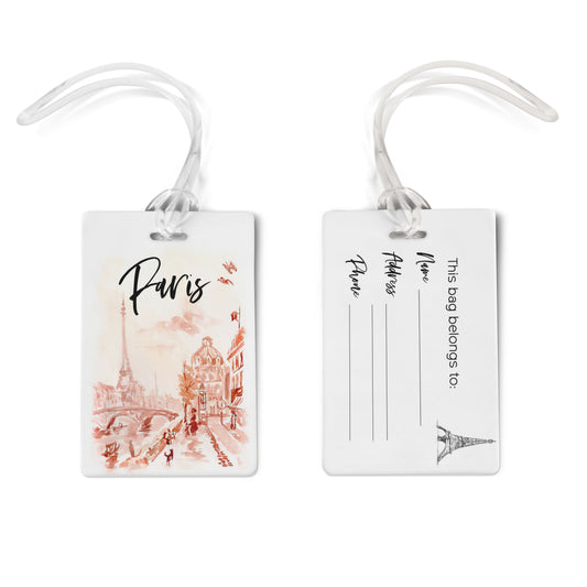 Paris Luggage Tags
