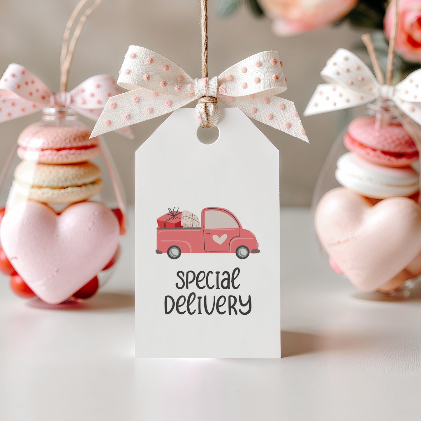Special Delivery Truck Valentine Gift Tag