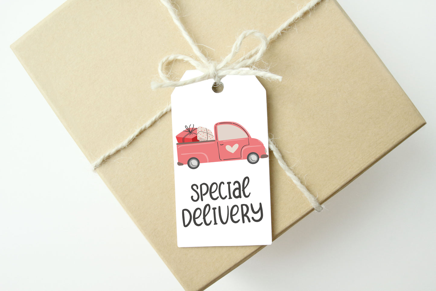 Special Delivery Truck Valentine Gift Tag