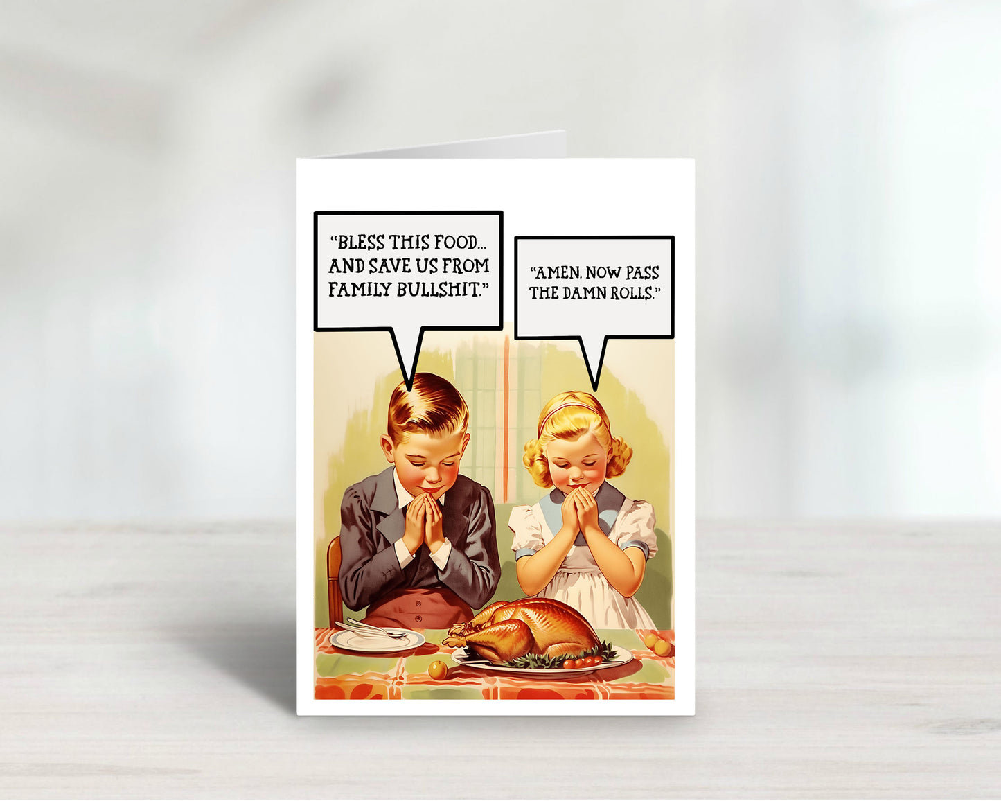 Thanksgiving Kids Adult Humor Greeting Card