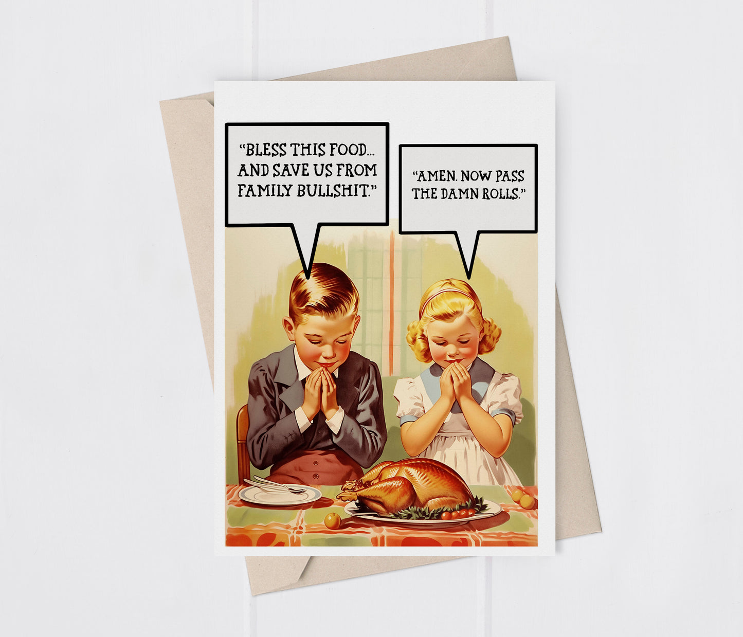 Thanksgiving Kids Adult Humor Greeting Card