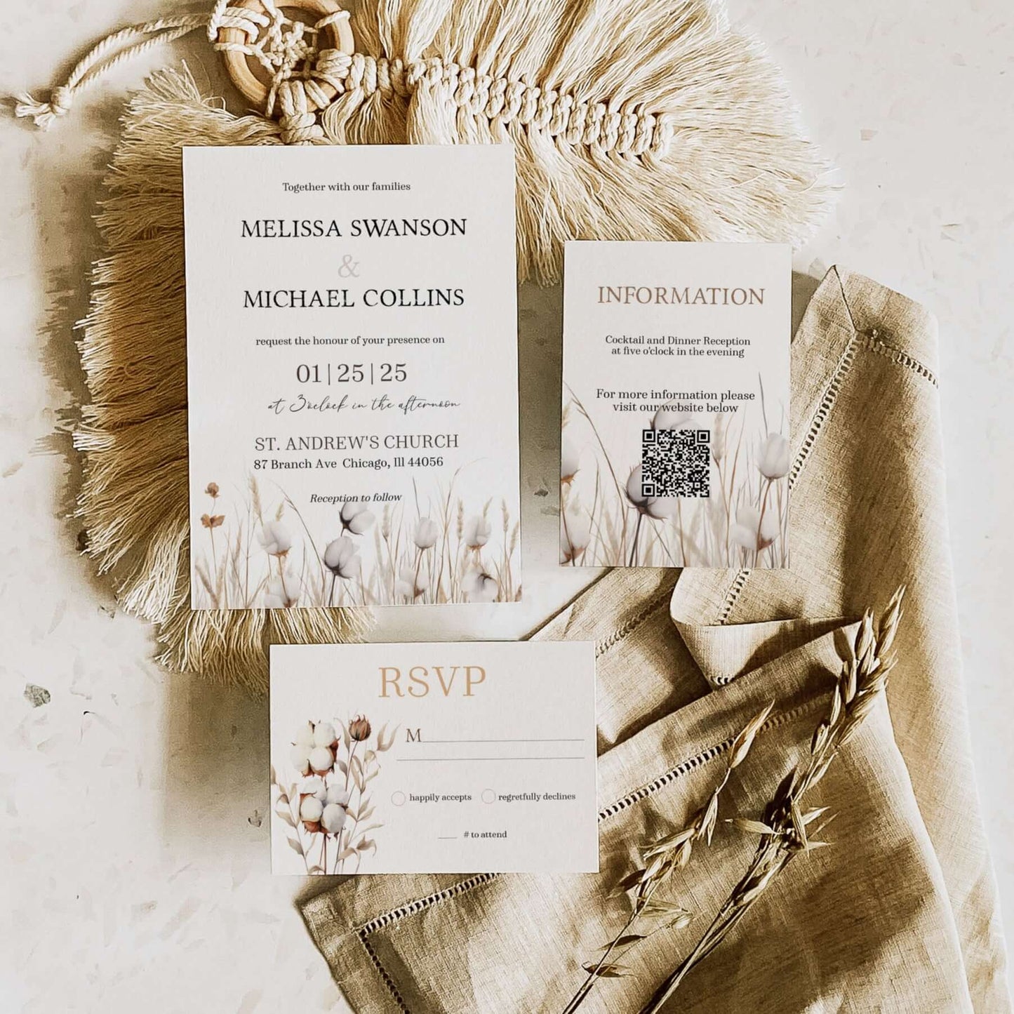 wedding invitation, boho wedding, wedding shower decor, outdoor wedding, farm wedding, bridal shower invite, boho bridal shower, printable invitation, wedding ribbon, wedding shower, shower invitation, rustic wedding