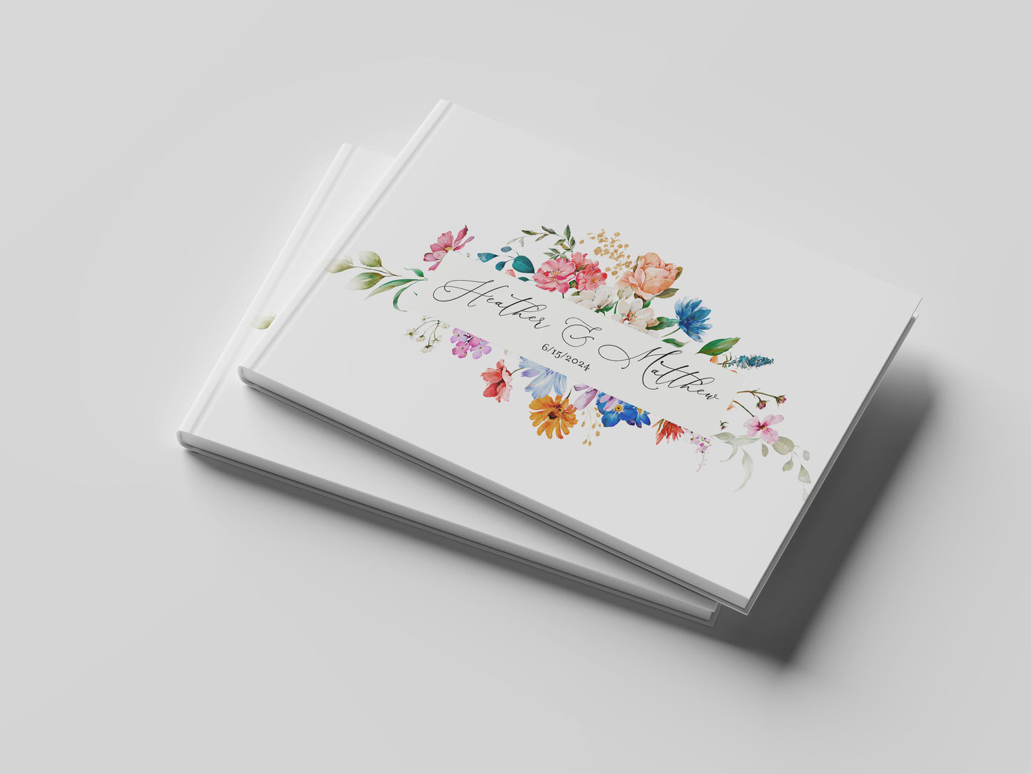 Wildflower Wedding Guest Book