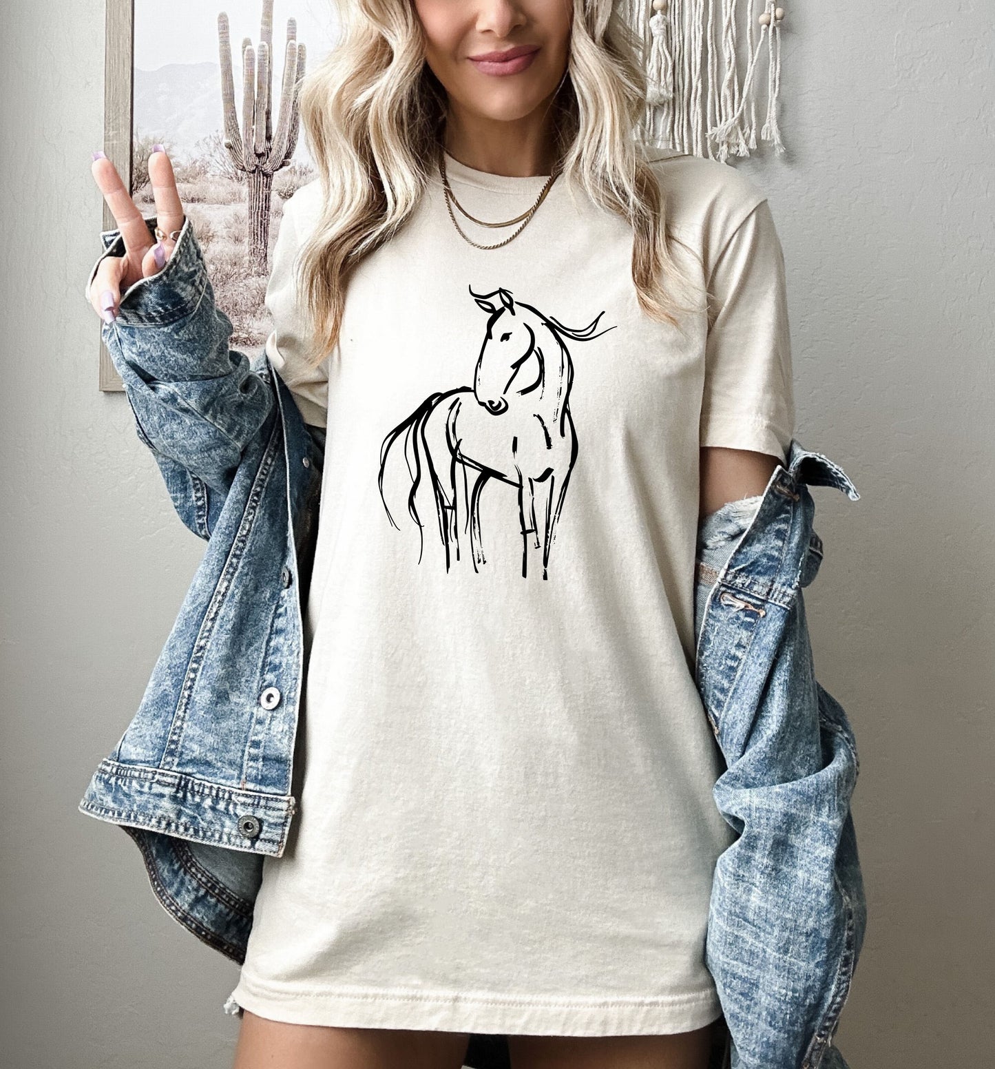 Wild Stallion Country Unisex Jersey Short Sleeve Tee