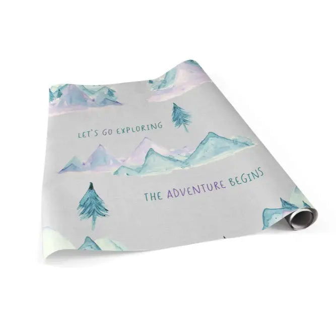 Adventure Begins Wrapping Paper - Premium Craft Supplies & Tools > Party & Gifting > Packaging & Wrapping from Sugar and Spice Invitations - Just $26.10! Shop now at Sugar and Spice Paper