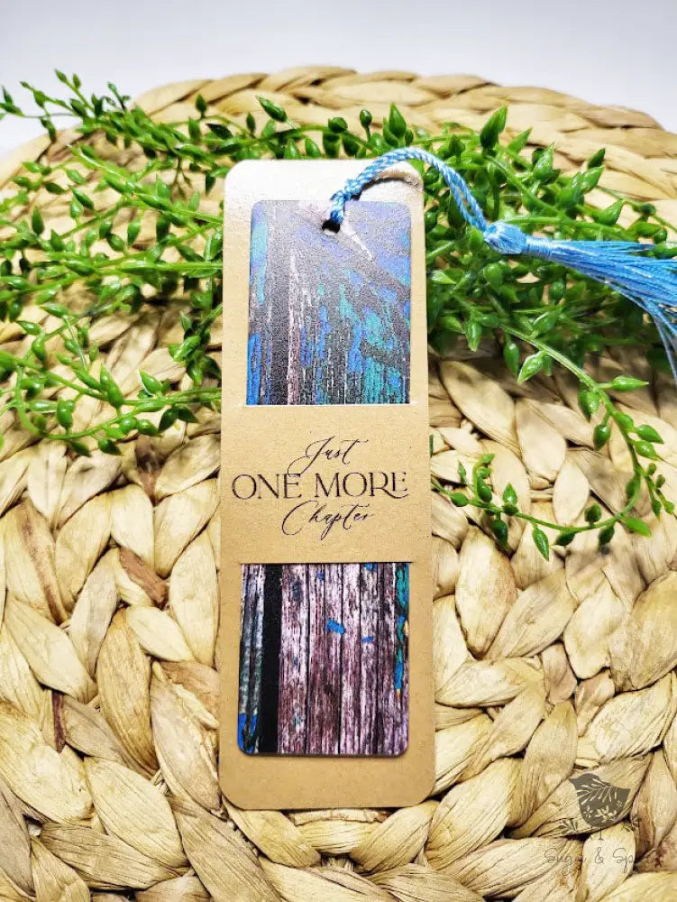 Blue Country Wood Acrylic Bookmark - Premium Engraved Gifts from Sugar and Spice - Just $4.87! Shop now at Sugar and Spice Paper