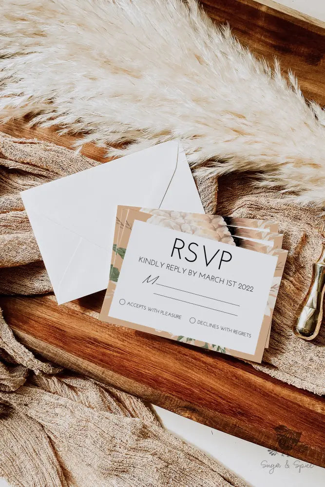 Boho Floral Arch Wedding Invitation - Premium from Sugar and Spice Invitations - Just $2.50! Shop now at Sugar and Spice Paper