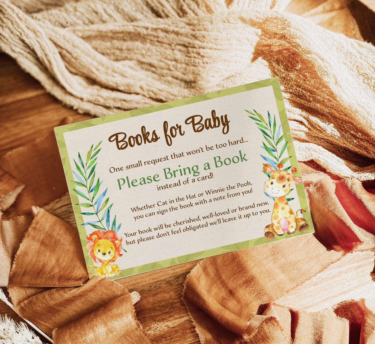 Jungle Books for Baby - Premium Paper & Party Supplies > Paper > Invitations & Announcements > Invitations from Sugar and Spice Invitations - Just $1.50! Shop now at Sugar and Spice Paper