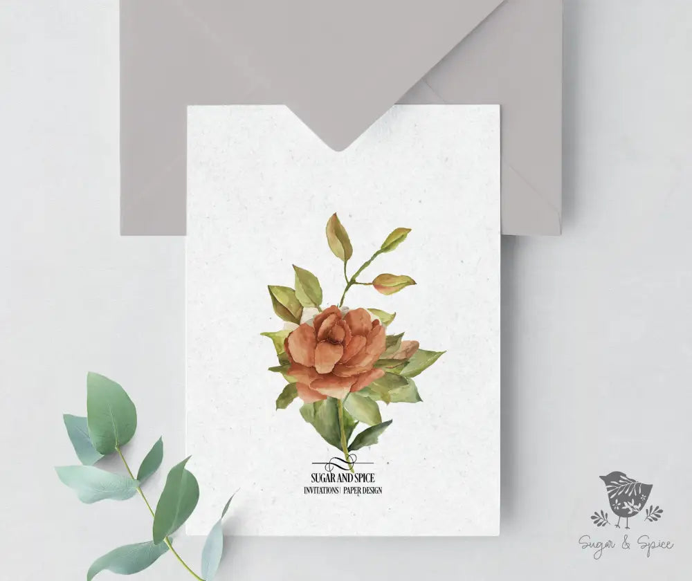 Botanical Floral Bridal Shower Invitation - Premium from Sugar and Spice Invitations - Just $1.95! Shop now at Sugar and Spice Paper
