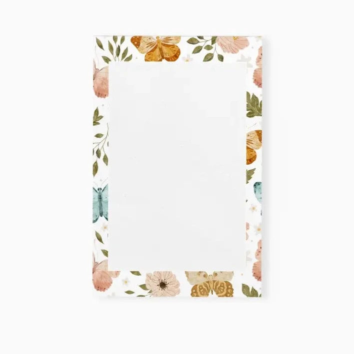 Butterfly Floral Notepad - Premium Paper & Party Supplies > Paper > Stationery > Notepads from Sugar and Spice Invitations - Just $14! Shop now at Sugar and Spice Paper