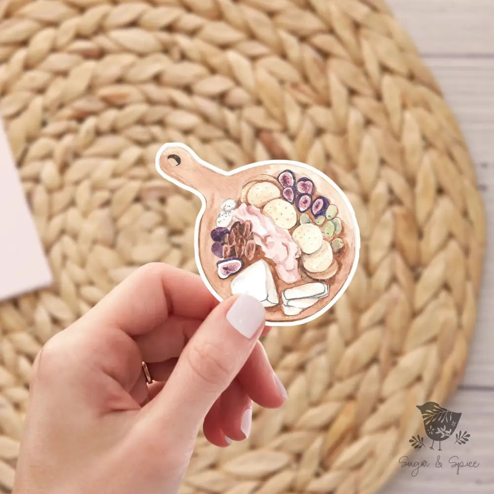 Cheese Charcuterie Board Transparent Waterproof Sticker - Premium  from Sugar and Spice Invitations - Just $3! Shop now at Sugar and Spice Paper