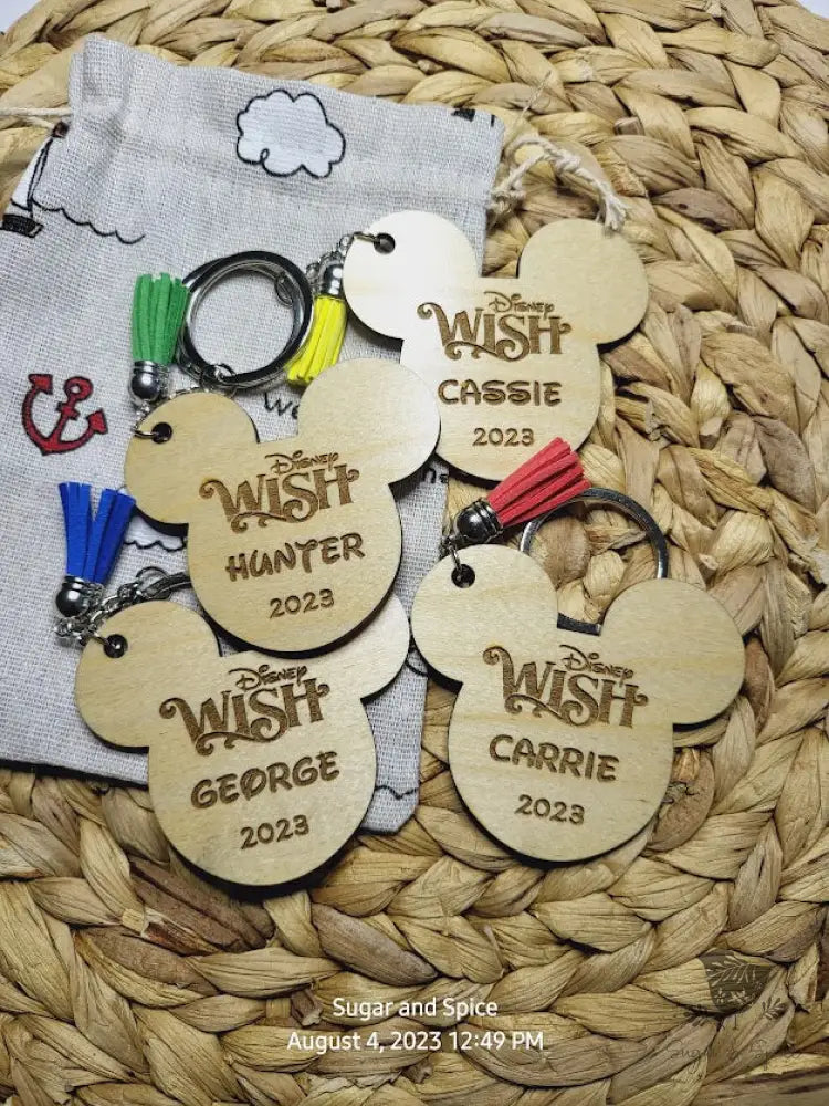 Disney Cruise Custom KeyChain - Premium  from Sugar and Spice Paper & Gift - Just $12! Shop now at Sugar and Spice Paper